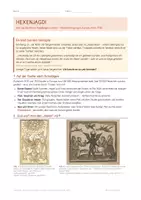 Vorschau - Arbeitsblätter - Hexenverfolgung Infoblatt und Arbeitsaufträge - Deckblatt