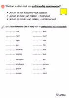 Voorbeeld - Werkblaadjes zelfstandige naamwoorden oefenen - Pagina 1