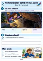 Vorschau - Arbeitsblätter - Anschaulich erzählen in Klasse 5 – Treffende Verben & passende Adjektive | Deutsch-Arbeitsheft mit Lösungen - Seite 1