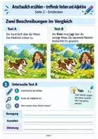 Vorschau - Arbeitsblätter - Anschaulich erzählen in Klasse 5 – Treffende Verben & passende Adjektive | Deutsch-Arbeitsheft mit Lösungen - Seite 2