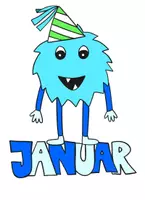 Vorschau - Mal- und Bastelvorlagen - Geburtstagskalender Monster, Geburtstagskalender Grundschule, Monster - Seite 2