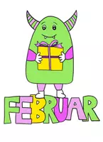 Vorschau - Mal- und Bastelvorlagen - Geburtstagskalender Monster, Geburtstagskalender Grundschule, Monster - Seite 3
