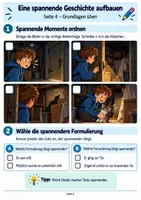 Vorschau - Arbeitsblätter - Spannende Geschichten schreiben – Spannung aufbauen & Höhepunkt gestalten | Deutsch Klasse 5 | Arbeitsheft + Lösungen - Seite 3