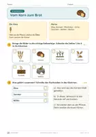Vorschau - Unterrichtsreihen - Vom Korn zum Brot · Klasse 3 · Übungspack - Seite 1
