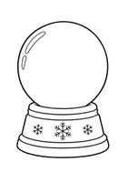 Vorschau - Mal- und Bastelvorlagen - Schneekugeln gestalten – winterliche Bastelvorlage zum Ausmalen, Ausschneiden und Kleben - Seite 2
