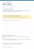 Vorschau - Arbeitsblätter - Python für Anfänger – und Interaktive Übungen - Seite 2