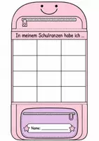 Vorschau - Arbeitsblätter - Mein Schulranzen - Lapbook | DaZ/DaF Wortschatz - Seite 2