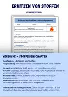 Vorschau - Stundenentwürfe - Stoffeigenschaften - Experimentier-Bundle - Deckblatt