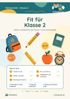 Vorschau - Unterrichtsreihen - Fit für Klasse 2 – Mathe · Klasse 2 · Bündel: Standard + luftige Fassung - Seite 1