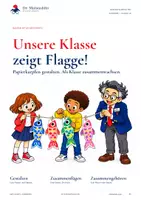 Vorschau - Mal- und Bastelvorlagen - Koinobori basteln: Unsere Klasse zeigt Flagge! Klassengemeinschaft & Klassendeko - Deckblatt