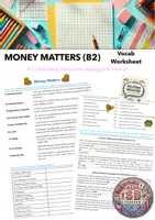 Vorschau - Arbeitsblätter - Money Matters: Vocab Worksheet with Financial Terms (B2 Level, way2go! 8) - Deckblatt