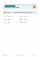 Vorschau - Unterrichtsreihen - Teilbarkeitsregeln entdecken · Klasse 4 · Übungspack · luftige Fassung (mehr Platz zum Schreiben) - Seite 2