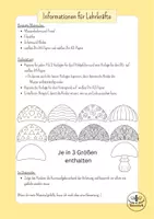 Vorschau - Mal- und Bastelvorlagen - Herbst Kunst Grundschule - Fliegenpilz basteln 3D - Kunst Klasse 2, Kunst Klasse 3 - Seite 1