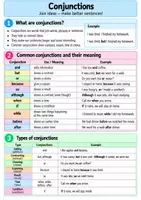 Vorschau - Arbeitsblätter - Conjunctions – Merkblatt & Übungsblätter | Englische Konjunktionen - Seite 1