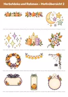 Vorschau - selbst erstellte Cliparts/Grafiken - 300 Halloween-Cliparts im Paket: alle 10 Sets (PNG, Aquarell, transparent) - Seite 2