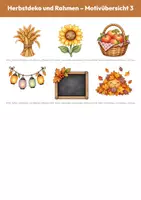 Vorschau - selbst erstellte Cliparts/Grafiken - 300 Halloween-Cliparts im Paket: alle 10 Sets (PNG, Aquarell, transparent) - Seite 3