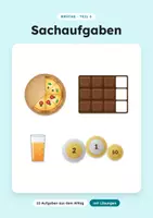 Vorschau - Arbeitsblätter - Brüche Sachaufgaben - Deckblatt