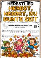 Vorschau - Arbeitsblätter - Herbstlied "Herbst, Herbst - Du bunte Zeit" - Musik Jg.1-4 - Deckblatt