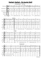 Vorschau - Arbeitsblätter - Herbstlied "Herbst, Herbst - Du bunte Zeit" - Musik Jg.1-4 - Seite 3