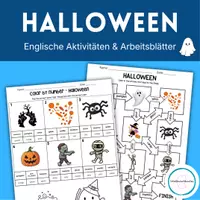 Vorschau - Arbeitsblätter - Englische Halloween words Aktivitäten & Arbeitsblätter - Deckblatt