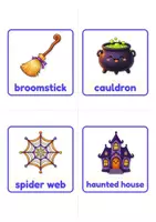 Vorschau - Präsentationen/Tafelbilder - Halloween Englisch Flashcards: Things & Decorations - Seite 3