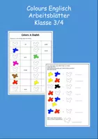 Vorschau - Arbeitsblätter - Farben/ Colours English Arbeitsblatt Klasse 3/4 - Deckblatt
