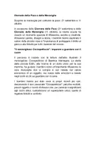 anteprima - Altro tipo di materiale - Giornata della Pace e della Meraviglia - Pagina 1
