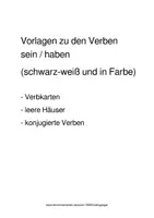 Vorschau - Mal- und Bastelvorlagen - Verben im Präsens konjugieren für DaF-DaZ Niveau A1 - Seite 3