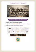 Vorschau - Arbeitsblätter - Nürnberger Prozesse - vierfach differenziert + Extramaterial Förderbedarf - Seite 1