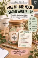 Vorschau - Arbeitsblätter - Was ich dir noch sagen wollte ♡ | Abschied & Schuljahresende | Karten & Abschlussgeschenk - Deckblatt