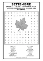 anteprima - Giochi - SETTEMBRE PASSATEMPI GIOCHI DA STAMPARE - Pagina 1