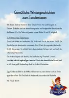 Vorschau - Stationenlernen - Tandemlesen / Dialoglesen Winter – 4 Wintergeschichten zur Leseförderung | Klasse 3/4 - Seite 1