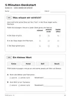 Vorschau - Arbeitsblätter - Gratis: 16 Unterrichtseinstiege Deutsch 3/4 - Seite 1