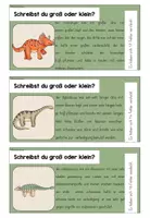 Vorschau - Aufgabenkarten - Abschreibkartei Dinos: Groß- und Kleinschreibung Kl.2/3 - Seite 3