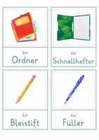 Vorschau - Spiele - Wort- und Bildkarten Schulsachen | 36 Karten mit Artikeln | Wortschatz zum Schulanfang | Kita Vorschule Grundschule DaZ - Seite 3