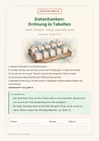 Vorschau - Unterrichtsreihen - Datenbanken: Ordnung in Tabellen – Arbeitsheft in einfacher Sprache | Förderschule, Inklusion & DaZ | Klasse 9–10 - Seite 1