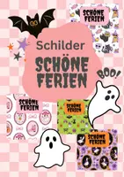 Vorschau - Bildkarten - Schilder für Feriengrüße und Halloween - Deckblatt