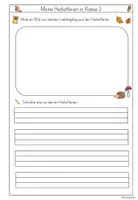 Vorschau - Arbeitsblätter - Meine Herbstferien in Klasse 1-4 Kopiervorlage für den Grunschulzeitordner - Seite 3