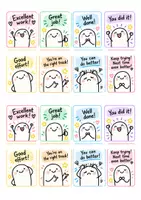 anteprima - Flashcard - Stickers feedback printable. Pdf - Pagina di copertina