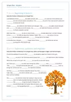 Vorschau - Arbeitsblätter - SIMPLE PAST - Autumn Aufgaben (Herbst, Fall) - Seite 1