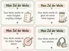 Vorschau - Merkblätter - Klassenrat Ziele der Woche 🌻 - Seite 2