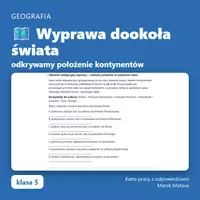 zapowiedź - 🗺️ Wyprawa dookoła świata – odkrywamy położenie kontynentów (klasa 5) - obwoluta
