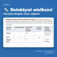 zapowiedź - 📏 Detektywi wielkości – mierzymy długość, masę i objętość (klasa 7) - obwoluta