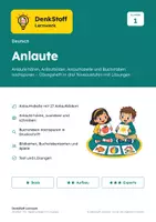 Vorschau - Arbeitsblätter - Anlaute, Übungs-Set Deutsch, Klasse 1 - Seite 1