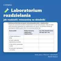 zapowiedź - 🧪 Laboratorium rozdzielania – jak rozdzielić mieszaninę na składniki (klasa 7) - obwoluta