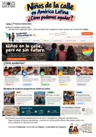 Vorschau - Unterrichtsreihen - Cómo ayudar a los niños de la calle (Infotext + comentario) - Deckblatt