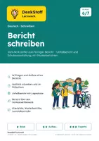 Vorschau - Arbeitsblätter - Bericht schreiben Klasse 6 – Unfallbericht - Deckblatt