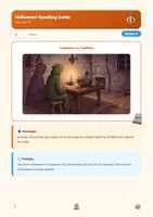 Vorschau - Arbeitsblätter - 🎃🗣️ Halloween Speaking Cards – Klasse 9/10 - Seite 1