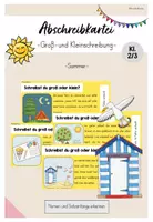 Vorschau - Arbeitsblätter - Abschreibkartei Sommer: Groß- und Kleinschreibung Kl.2/3 - Deckblatt