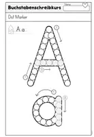 Vorschau - Arbeitsblätter - Dot Marker Buchstaben – Buchstabenschreibkurs A–Z | Groß- & Kleinbuchstaben - Seite 1